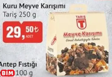 TARİŞ KURU MEYVE KARIŞIMI TARİŞ KURU MEYVE KARIŞIMI